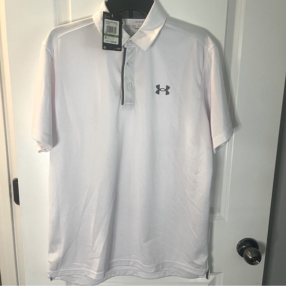 Under Armour LG Men's white Polo Shirt - Picture 3 of 7